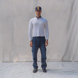 Waxed Double Cargo Pants - Navy