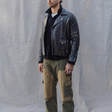 Waxed Double Cargo Pants - OD Green